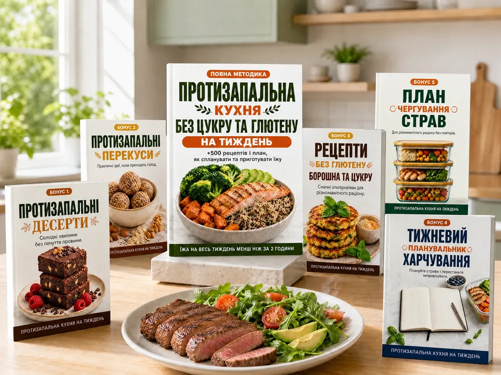 Протизапальна кухня на тиждень з 5 бонусами